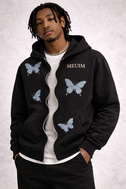 Butterfly Scissor-Zip Hoodie
