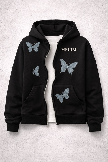 Butterfly Scissor-Zip Hoodie